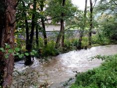 Rozvodněné potoky a potůčky